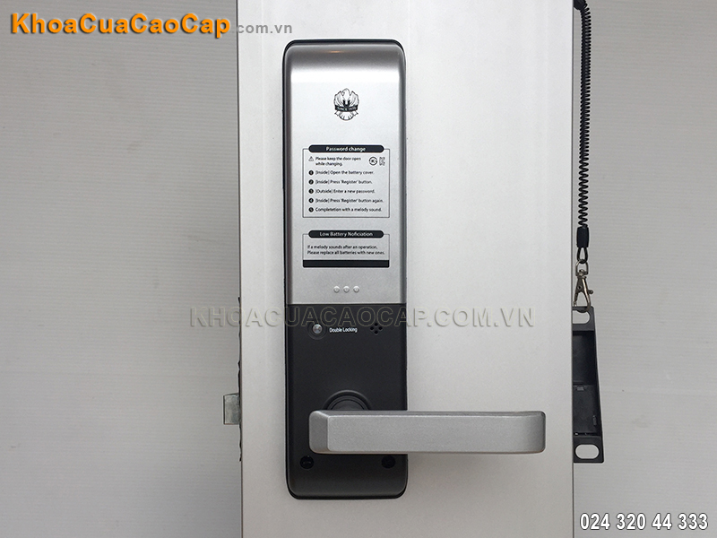 Khóa cửa điện tử Unicor UN-6700KS màu bạc- ảnh 3