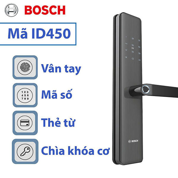 Khóa điện tử vân tay Bosch ID450 - ảnh 1