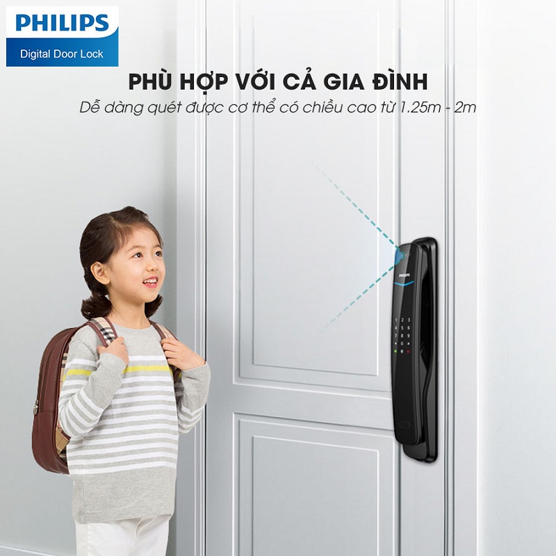 Khóa cửa nhận diện khuôn mặt Philips DDL702-5WHS - ảnh 5
