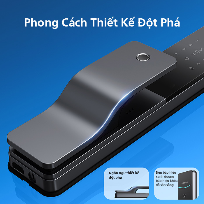 Khóa cửa thông minh Philips DDL801-5HBS - ảnh 1