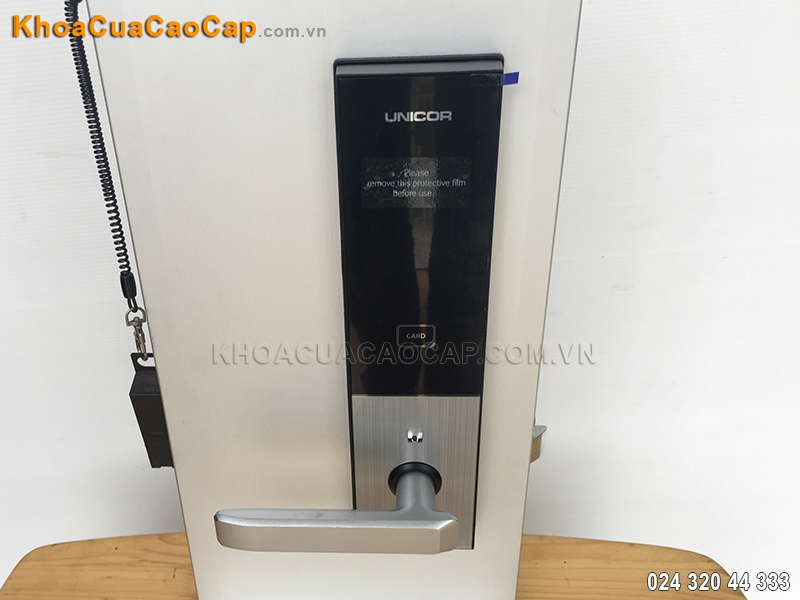 Khóa cửa điện tử Unicor UN-6700KS màu bạc- ảnh 4
