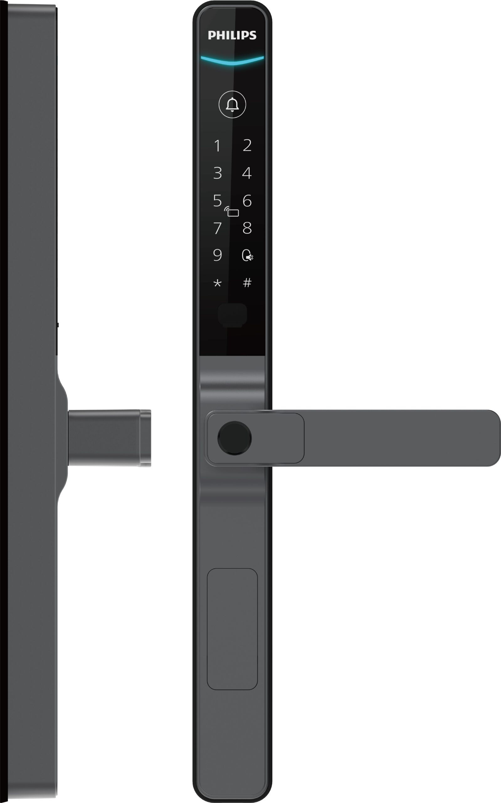 Khóa vân tay cửa nhôm Philips DDL611S-5HBS - ảnh 1